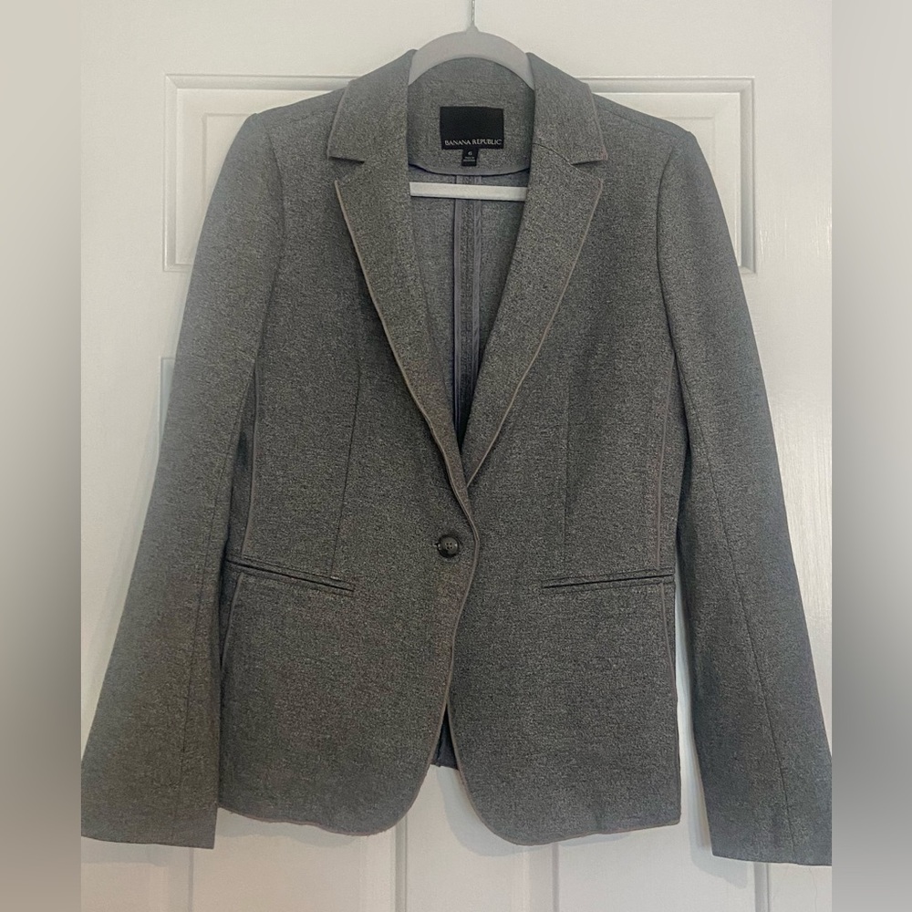 Banana republic unstructured spandex blazer